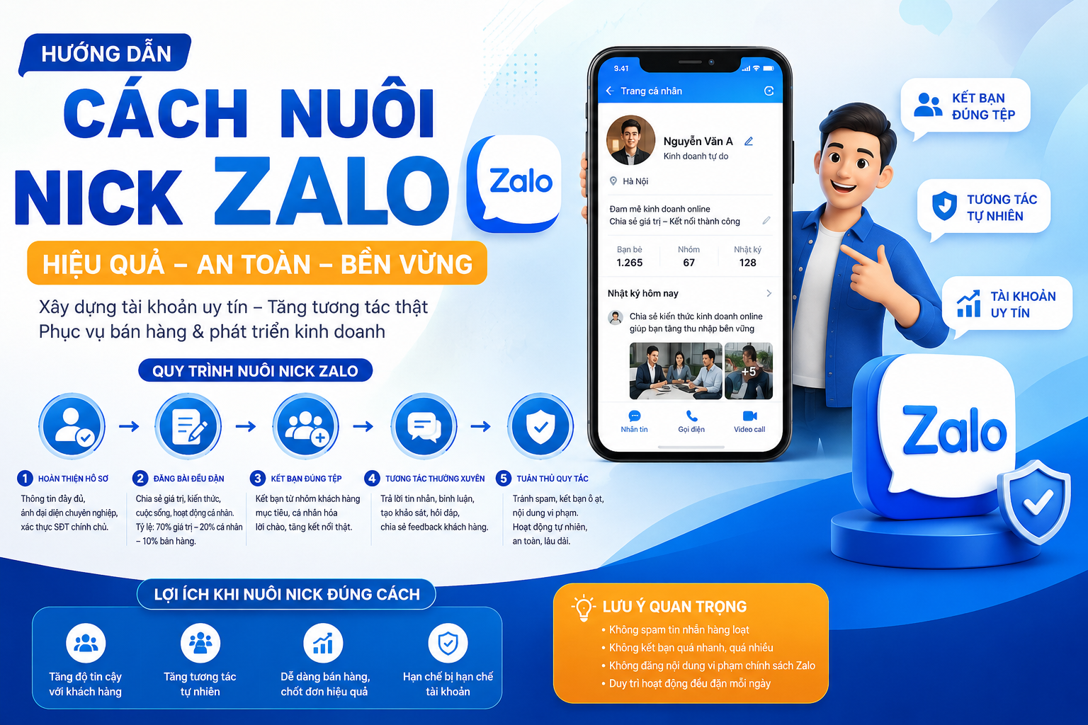 cách nuôi nick zalo, cách nuôi nick zalo tự động, cách nuôi nick zalo hàng loạt, cách nuôi nick zalo không giới hạn, mkt zalo, hùng cường marketing