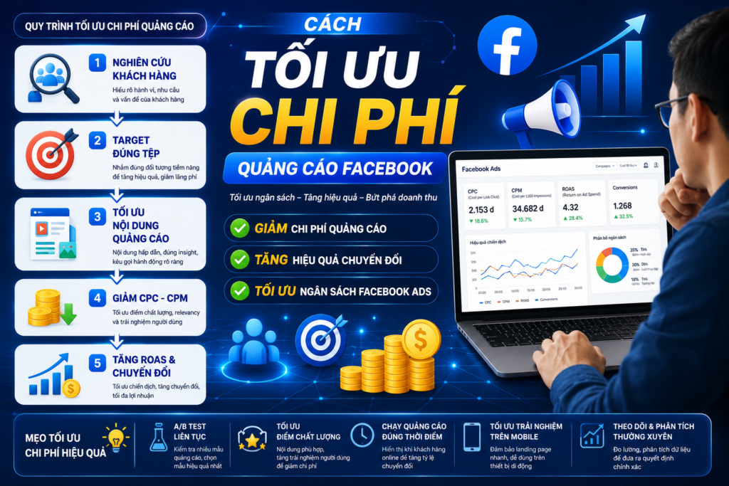 cách tối ưu chi phí quảng cáo facebook