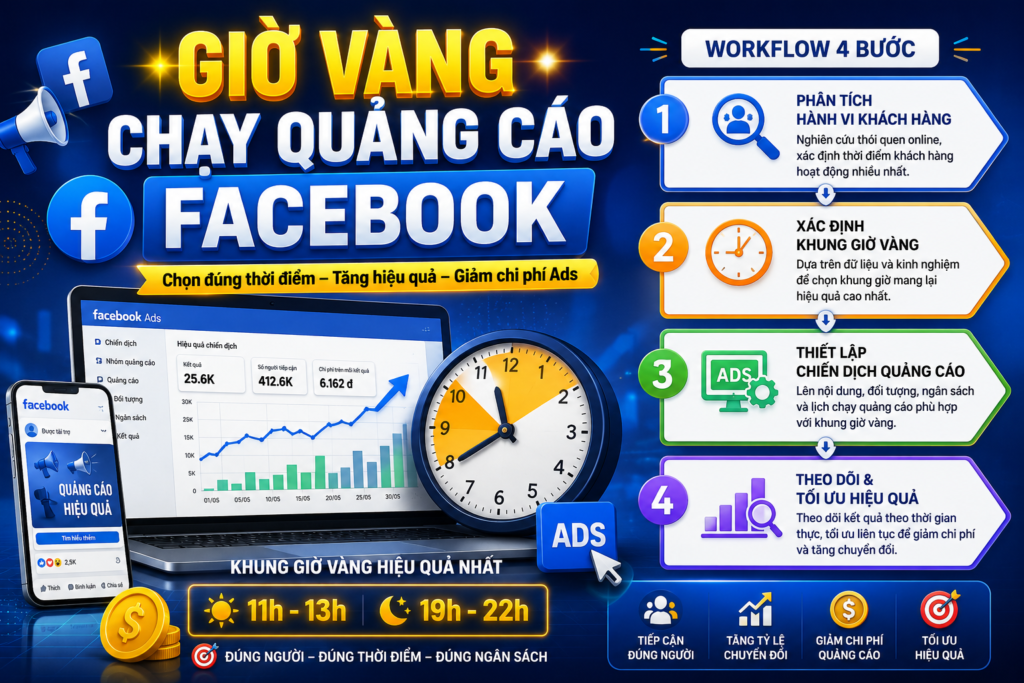 giờ vàng chạy quảng cáo facebook