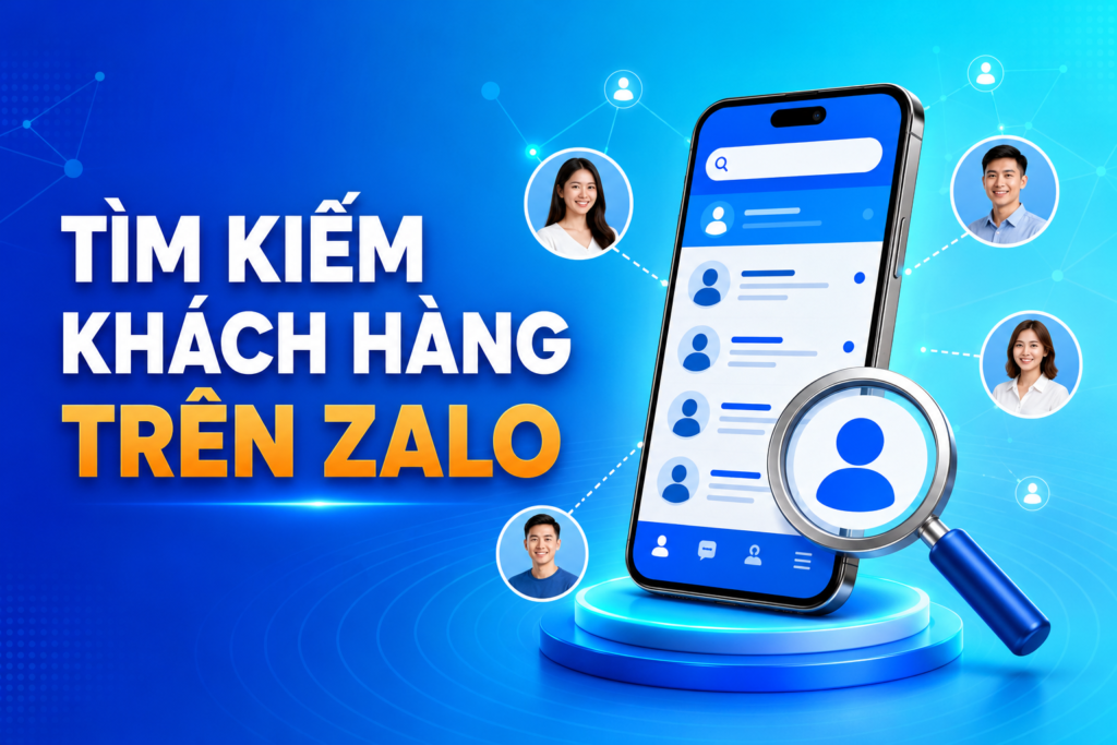 tìm kiếm khách hàng trên zalo