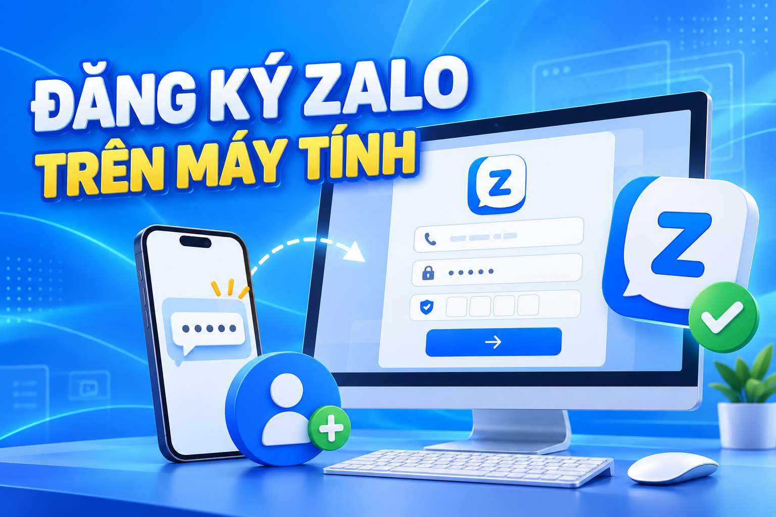 đăng ký zalo trên máy tính